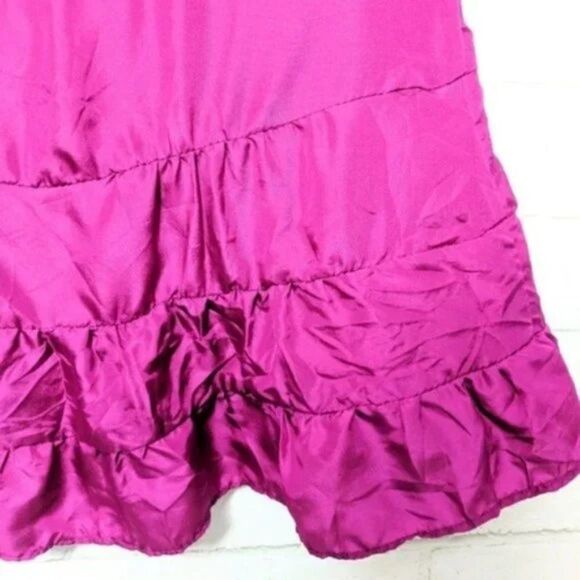 NWT NANETTE LEPORE Silk Lace Tiered Peplum Sleeveless Top 8 - Picture 4 of 8